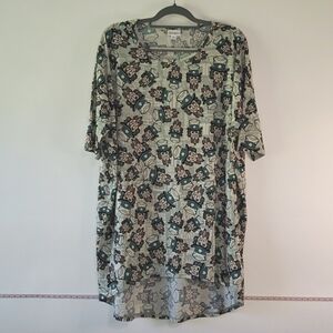 LuLaRoe Irma Shirt Women's XL Oversized Loose Fitting Long-Line 4th of July